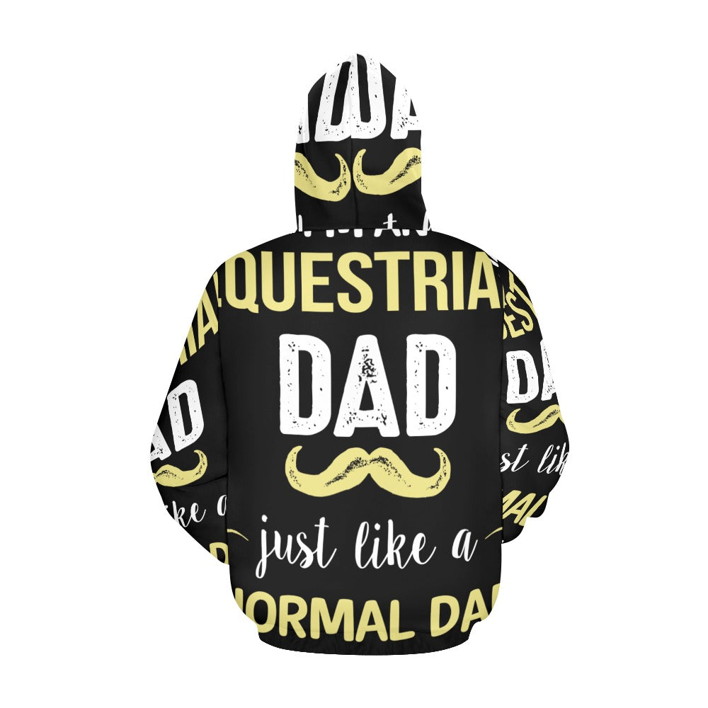 Equestrian Dad Except Much Cooler All Over Print Hoodie