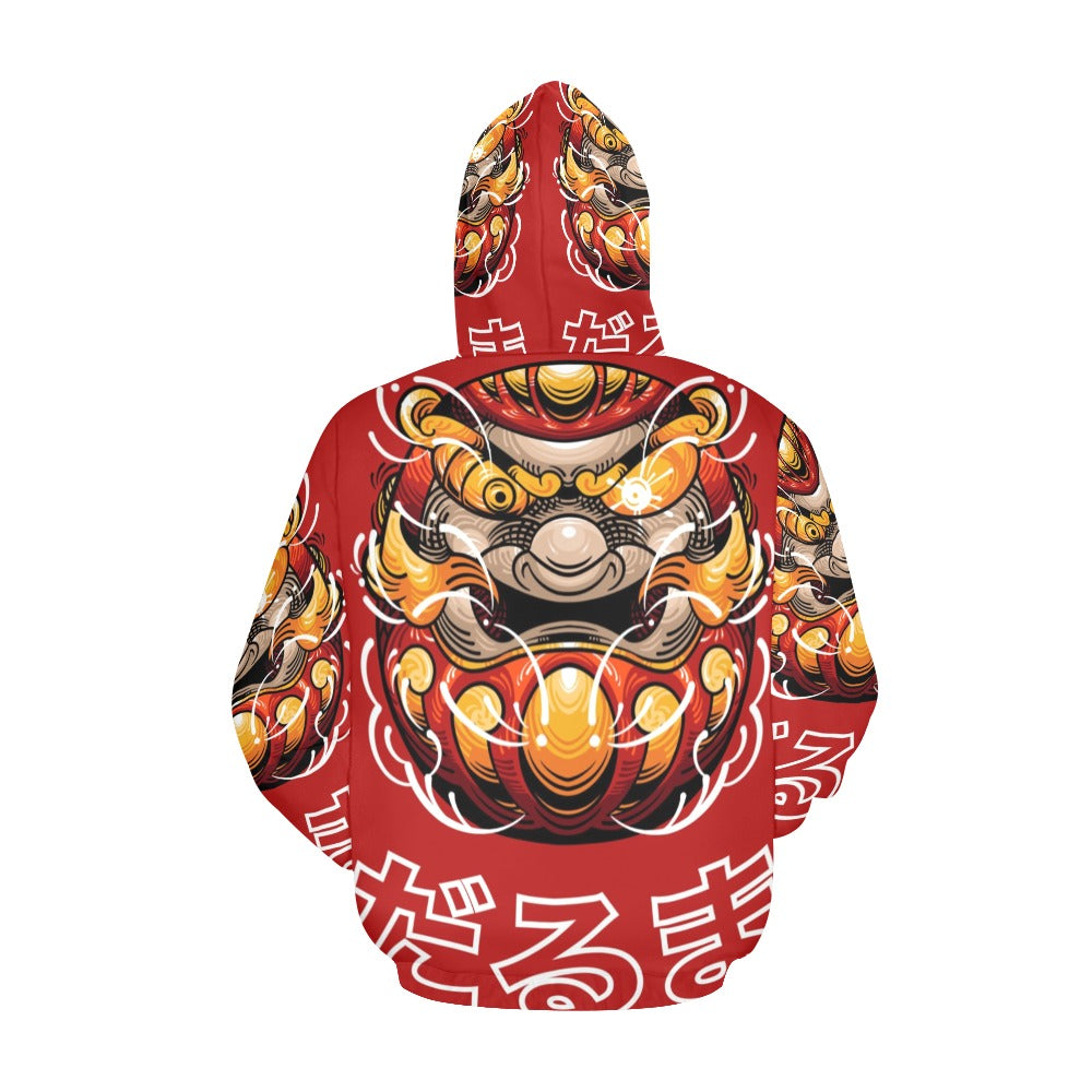 Demon Daruma Doll Japanese All Over Print Hoodie