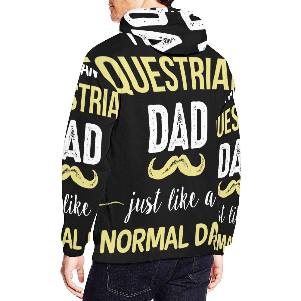 Equestrian Dad Except Much Cooler All Over Print Hoodie