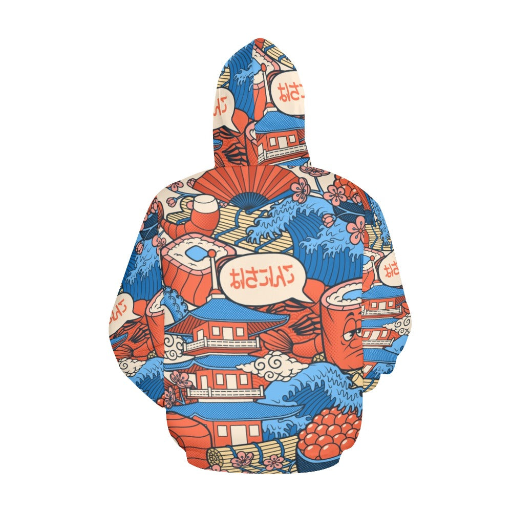 Japanese Food All Over Print Hoodie