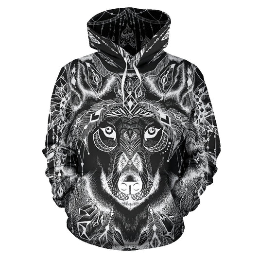 Boho Wolf Hoodie