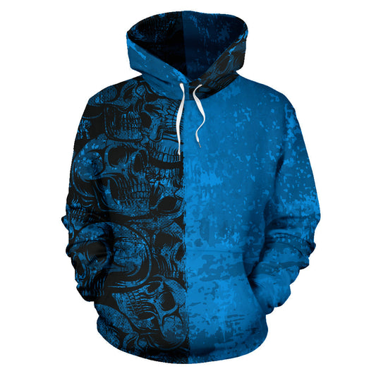 Blue Skull Hoodie - Top Content | POD Collection | Free Shipping