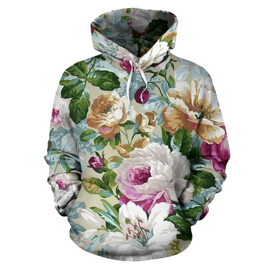 Cottage Roses Hoodie - Top Content | POD Collection | Free Shipping