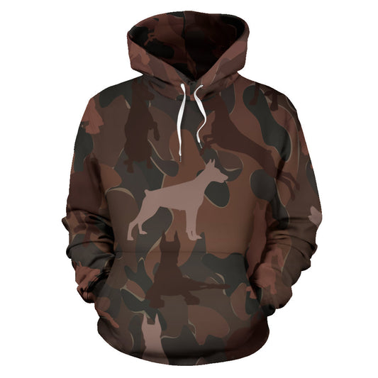 Doberman Maroon Hoodie