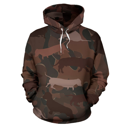 Dachshund Maroon Hoodie