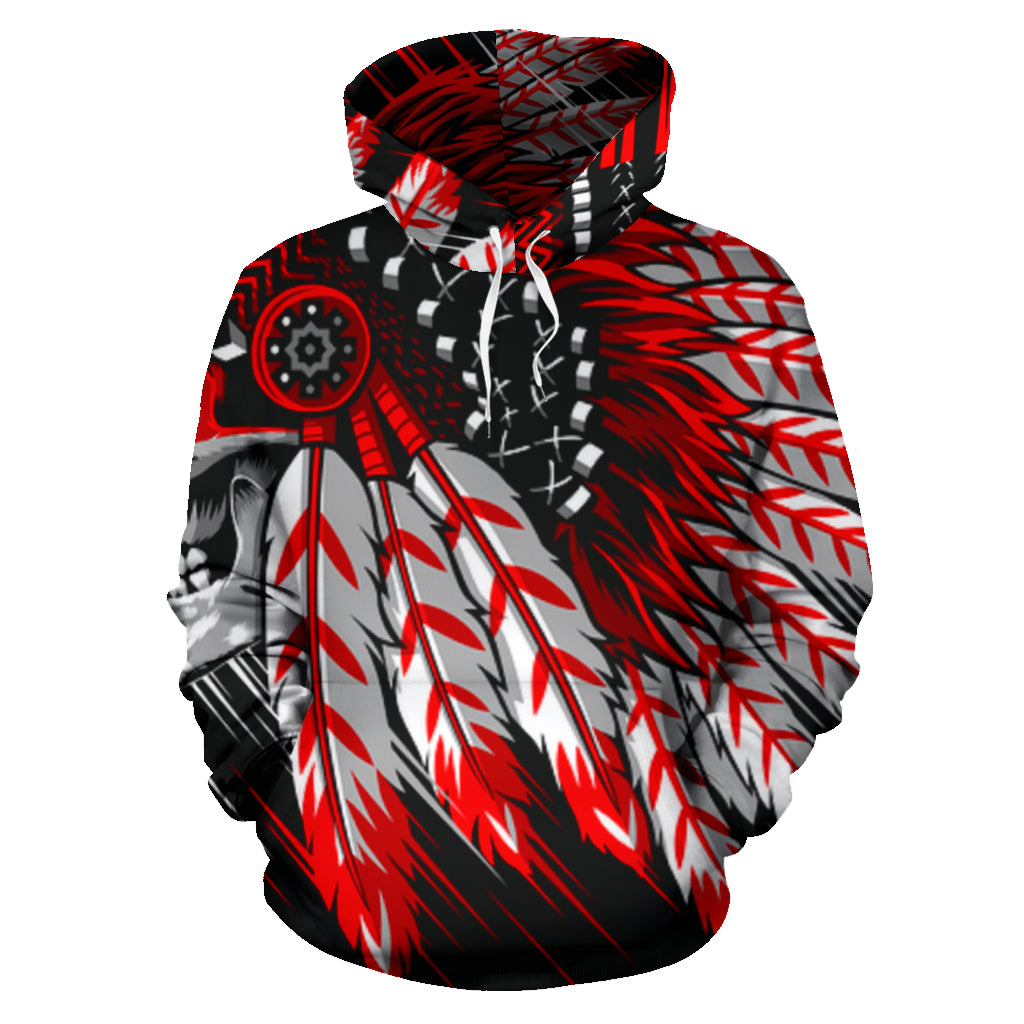 Custom Scull War Chief Hoodie - Top Content | POD Collection | Free Shipping