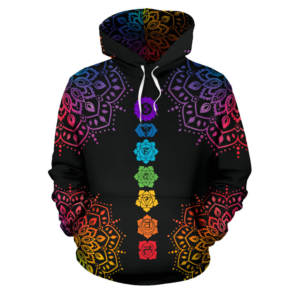 Chakra Mandala Hoodie - Top Content | POD Collection | Free Shipping