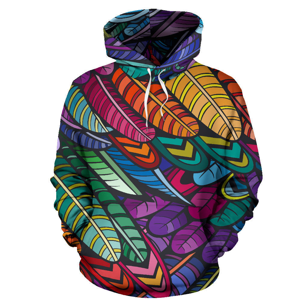 Colorful Feather  Hoodie (Mens & Women's up to 4XL) - Top Content | POD Collection | Free Shipping