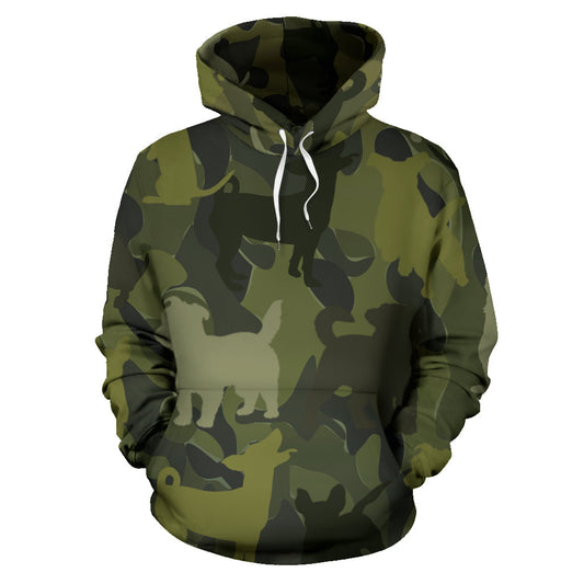 Jack Russell Terrier Dark Green Hoodie