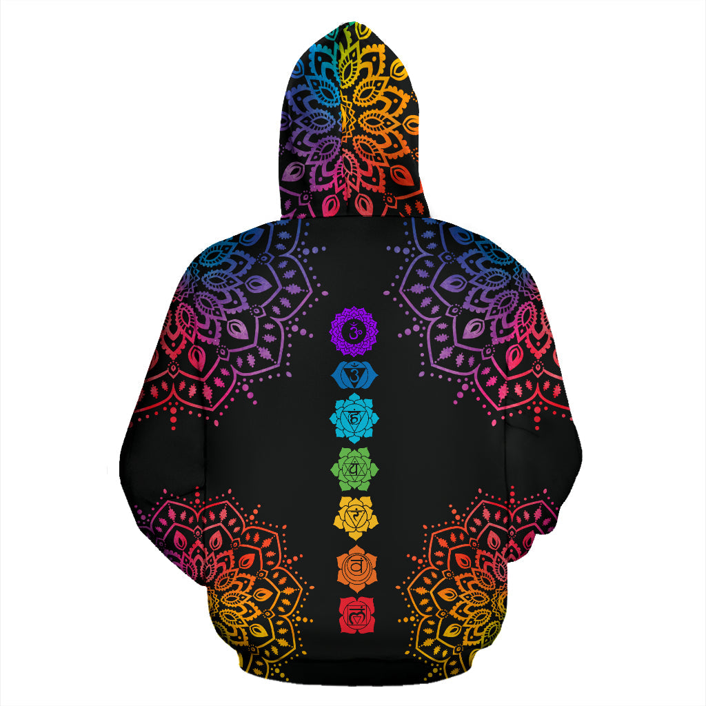 Chakra Mandala Hoodie - Top Content | POD Collection | Free Shipping