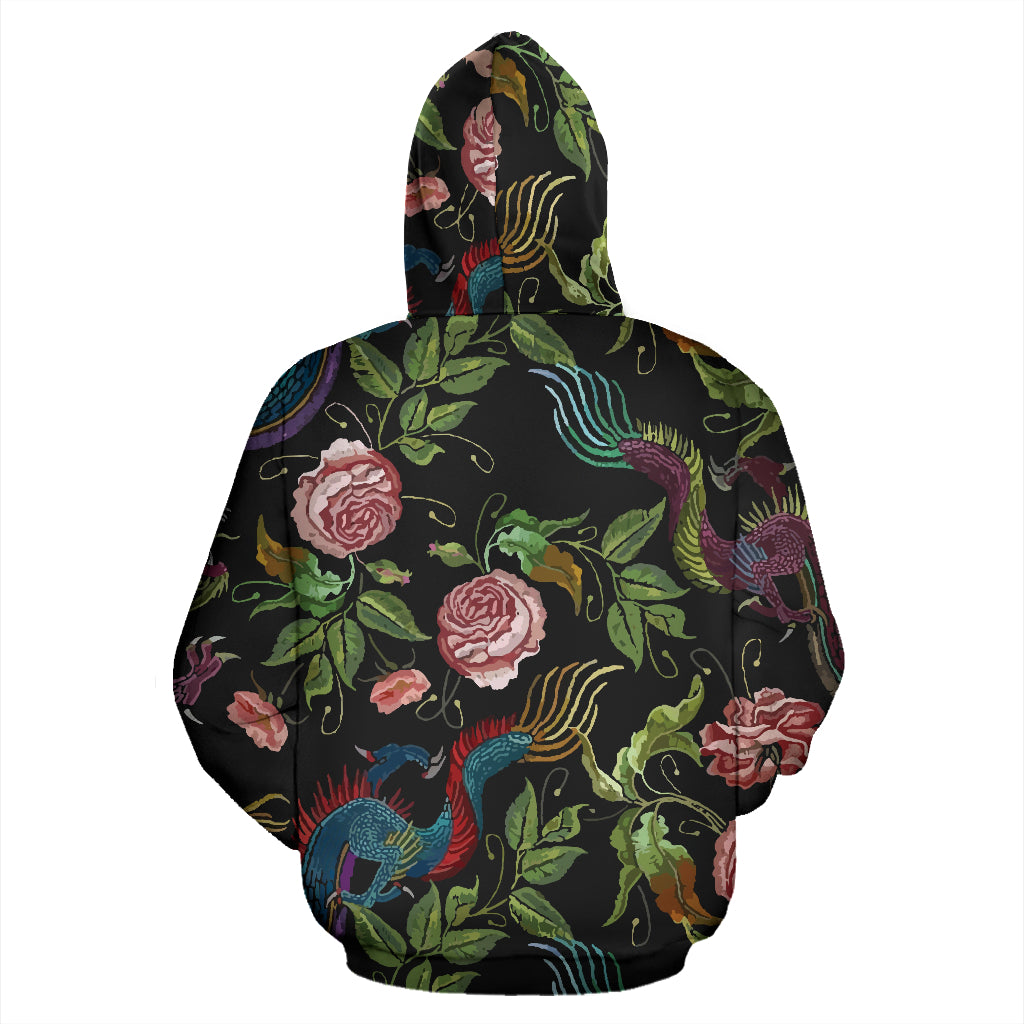 Asian Dragon & Roses Hoodie - Top Content | POD Collection | Free Shipping