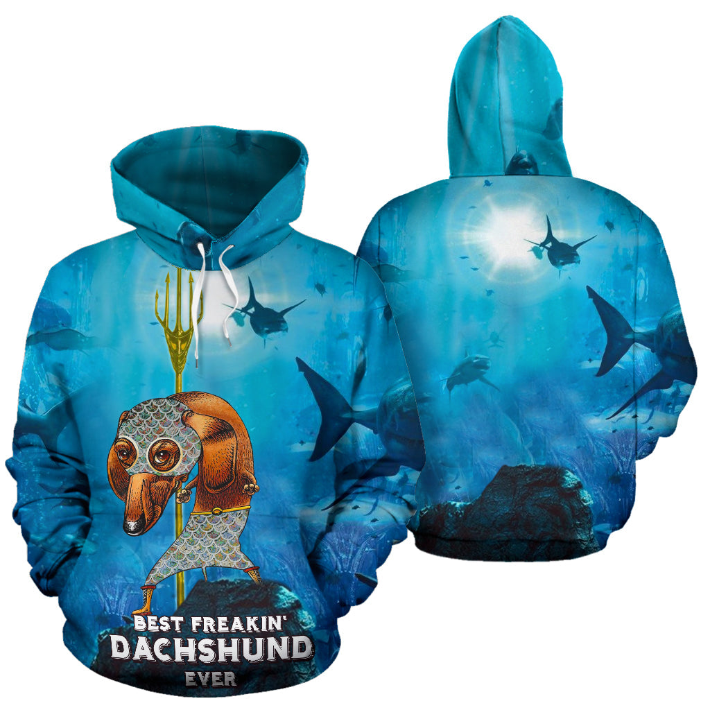 BEST FREAKIN DACHSHUND EVER HOODIE - Top Content | POD Collection | Free Shipping