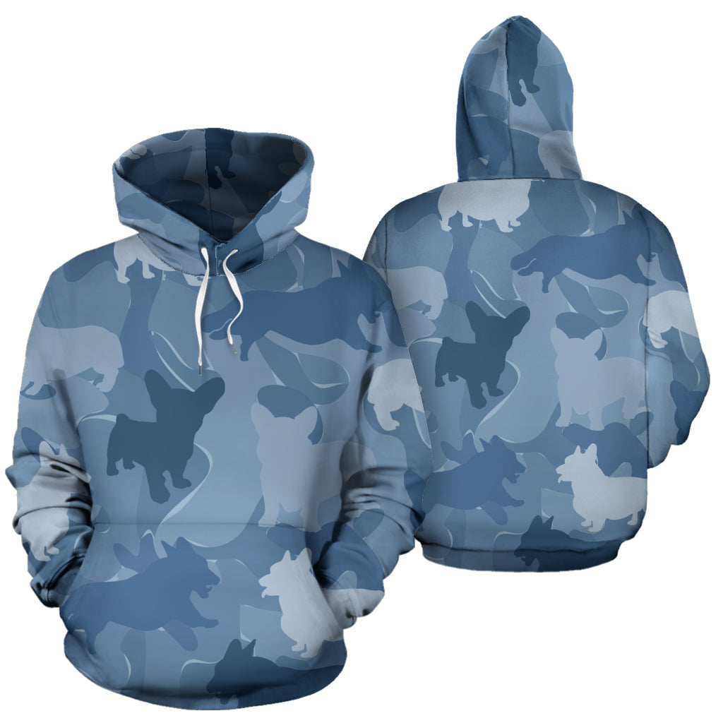 Corgi Light Blue Hoodie