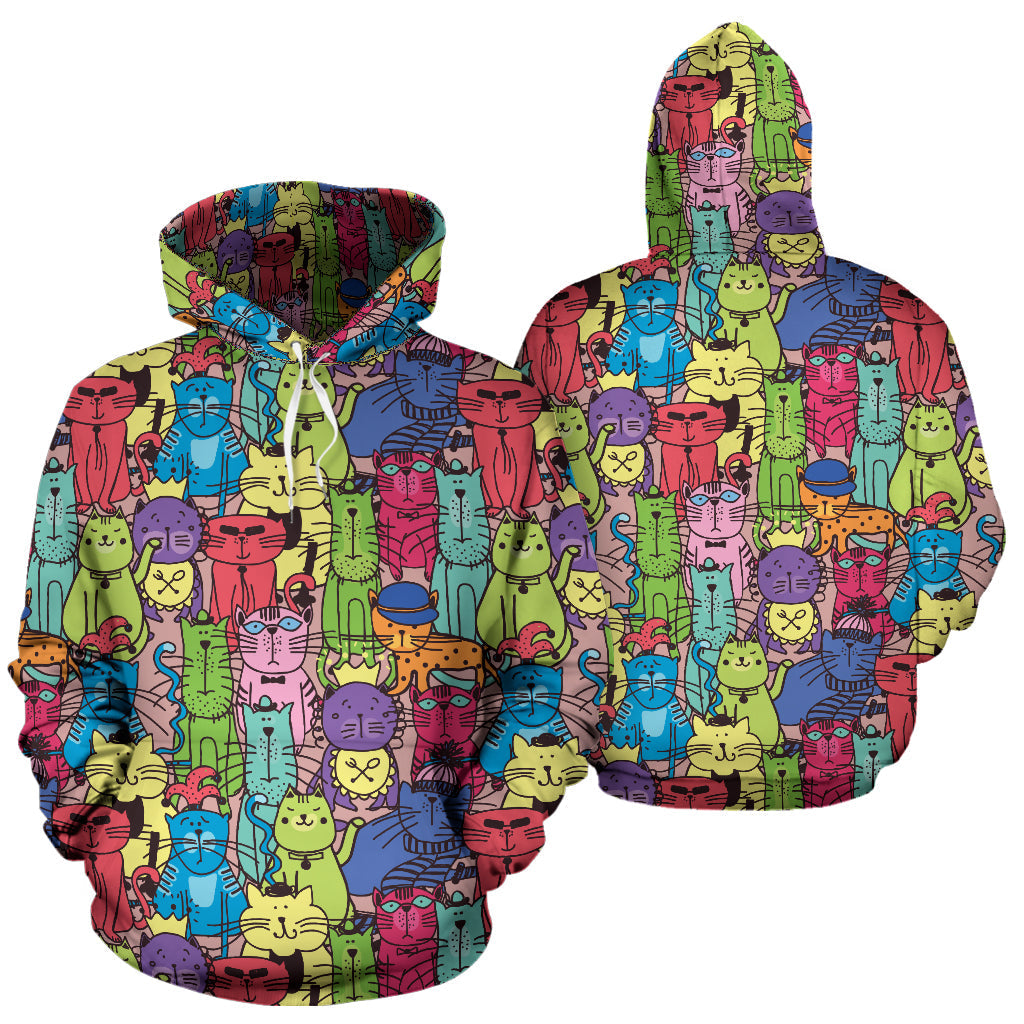 Cartoon Cat Hoodies - Top Content | POD Collection | Free Shipping