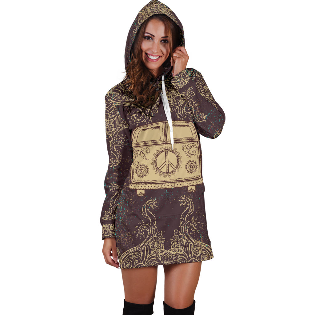 Hippie Bus Women's Hoodie Dress