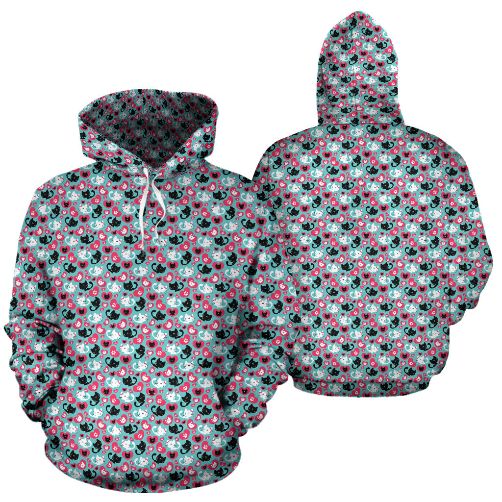 Cats & Hearts s Hoodie