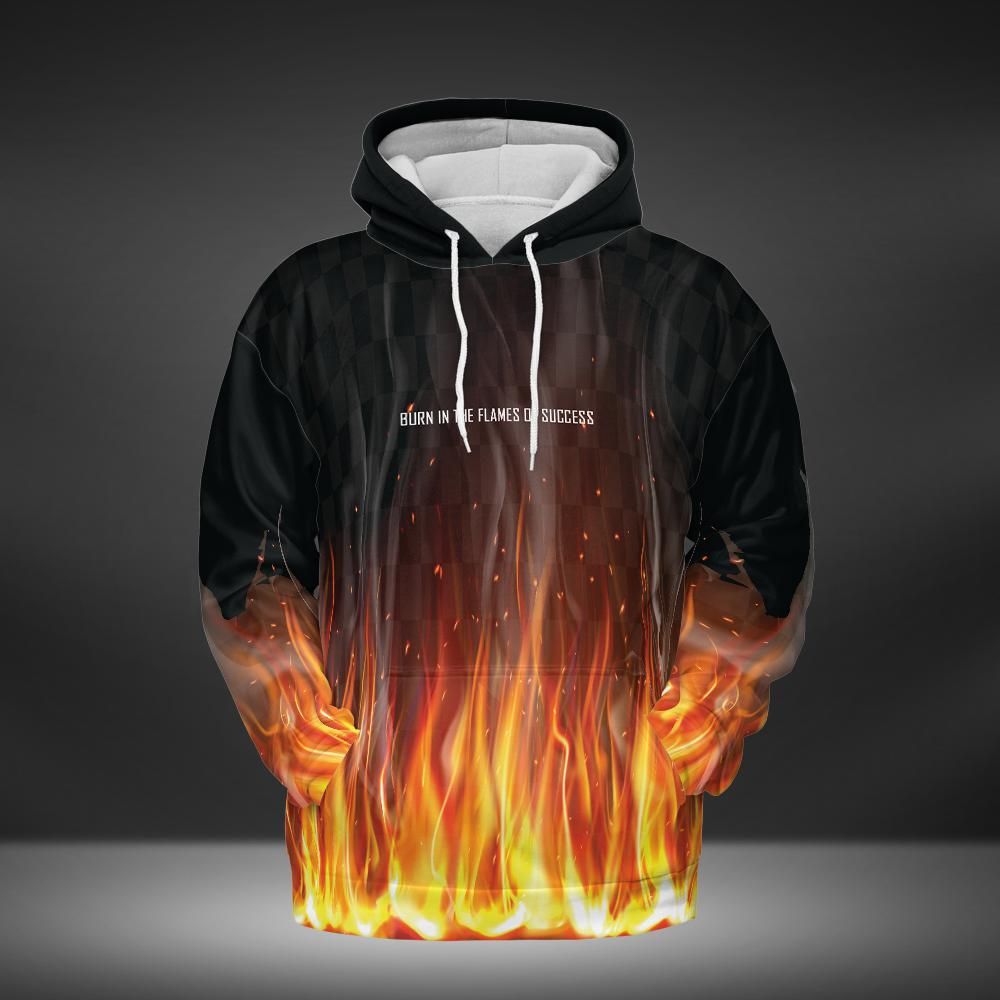 Flames of Success Black Hoodie