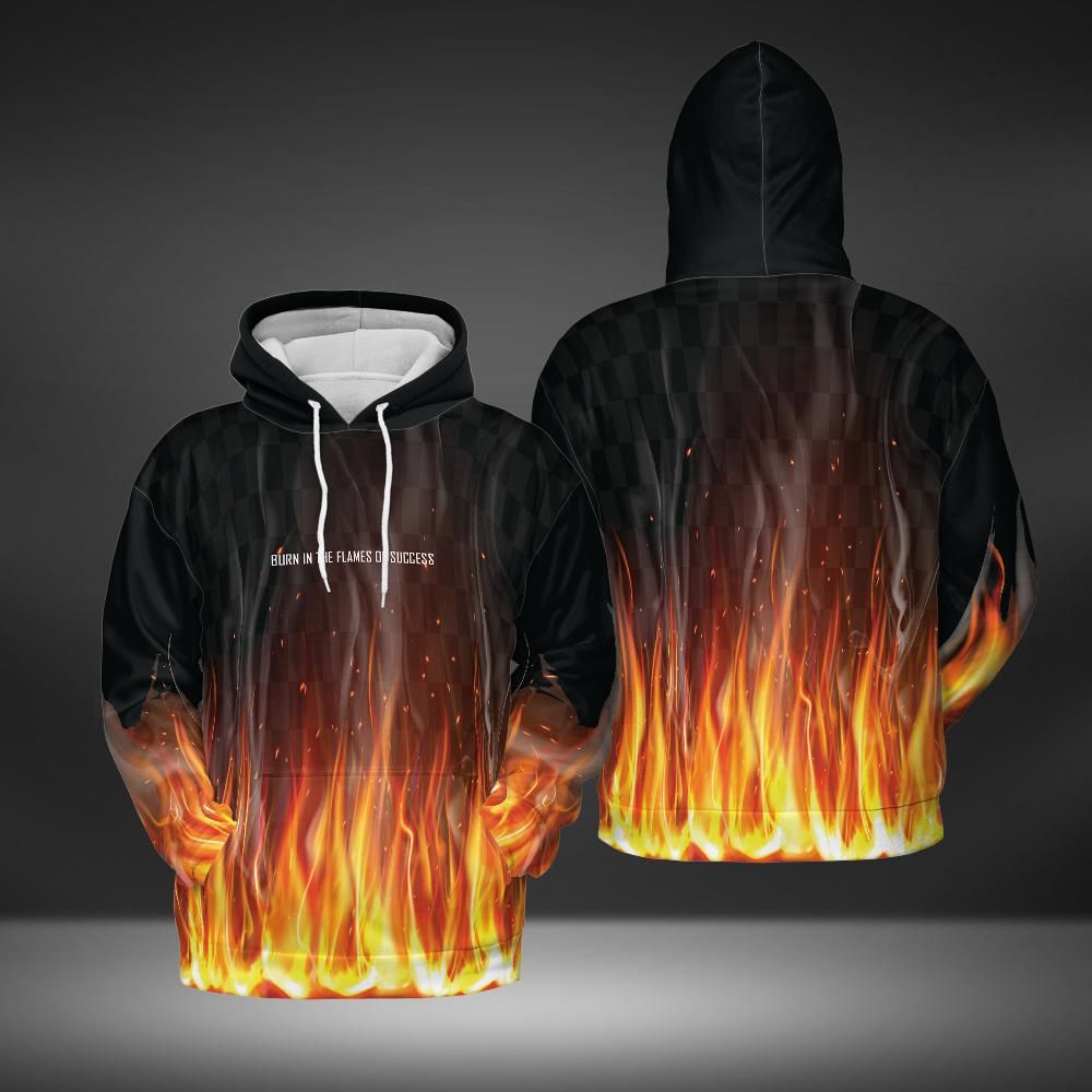 Flames of Success Black Hoodie