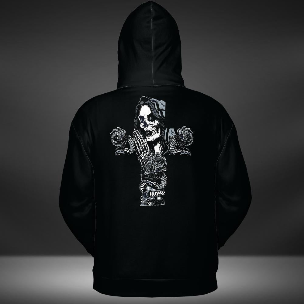 Black Cross Hoodie