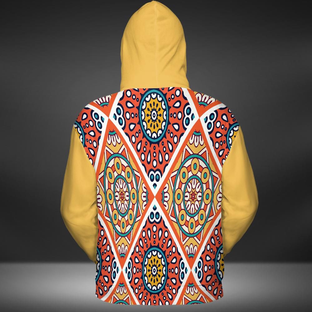 Mandala Yellow Hoodie